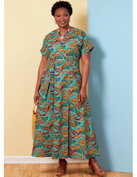 Patrón de vestido y cinturón - Butterick 6873
