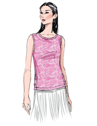 Patrón de blusa - Butterick 6874