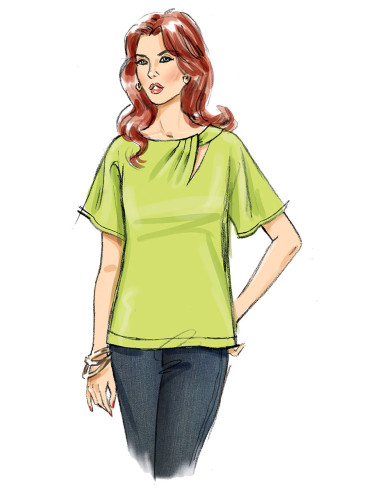 Patrón de blusa - Butterick 6875