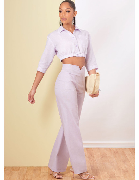 Patrón de camisa, pantalón y short - Butterick 6880