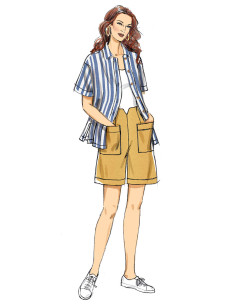 Patrón de camisa, pantalón y short - Butterick 6880 2