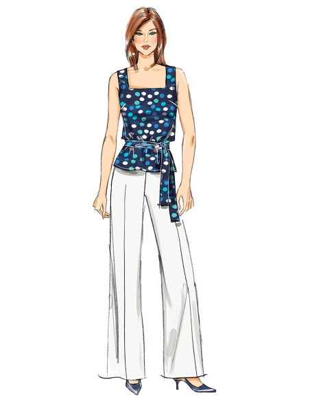 Patrón de chaqueta, vestido, blusa, pantalón - Butterick 6882