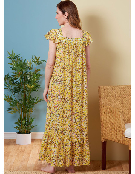 Patrón de blusa, camisón y pantalón corto - Butterick 6883