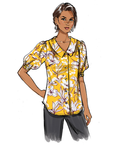 Patrón de blusa - Butterick 6895