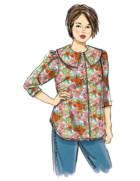 Patrón de blusa - Butterick 6896