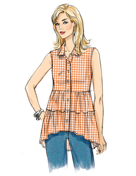 Patrón de blusa - Butterick 6897