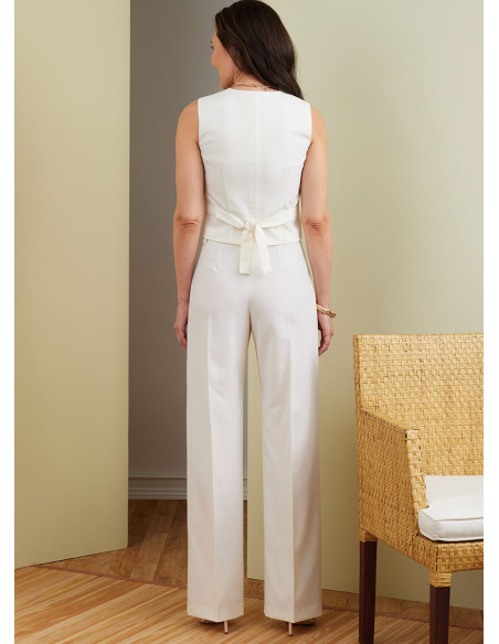Patrón de chaleco, pantalón y short - Butterick 6901