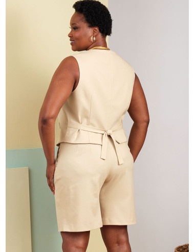 Patrón de chaleco, pantalón y short - Butterick 6902