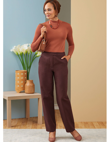 Patrón de pantalón con cinturón - Butterick 6910