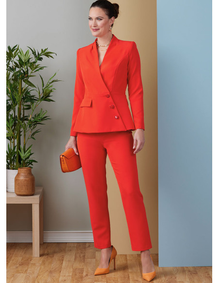 Patrón de chaqueta y pantalón - Butterick 6915