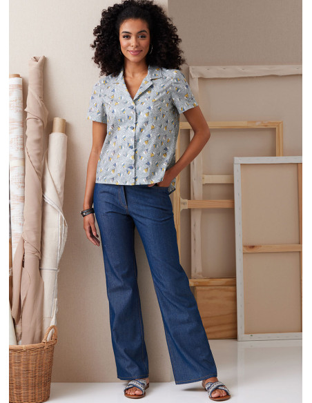 Patrón de camisa - Butterick 6924