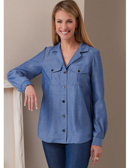 Patrón de camisa - Butterick 6924