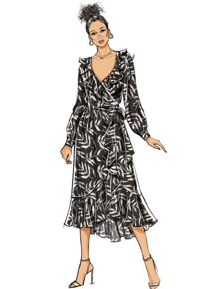 Patron de robe et ceinture - Butterick 6926