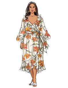 Patrón de vestido y cinturón - Butterick 6927 2