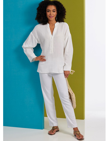 Patrón de blusa y túnica - Butterick 6929