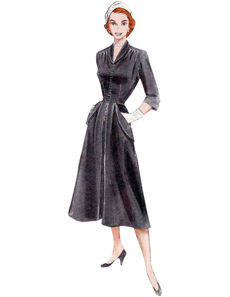 Patrón de vestido vintage - Butterick 6956