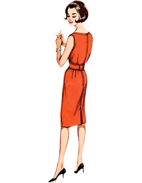 Patrón de vestido vintage - Butterick 6955