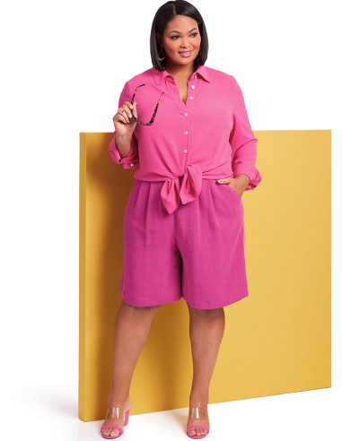Patrón de camisa - Butterick 6947