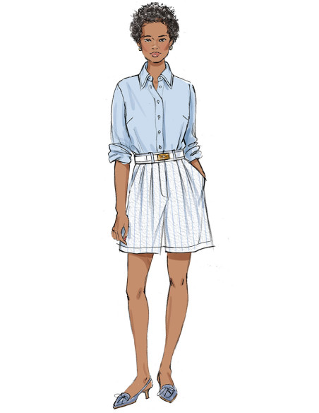 Patrón de camisa - Butterick 6946