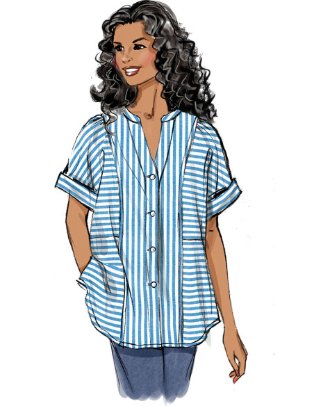 Patrón de blusa - Butterick 6943