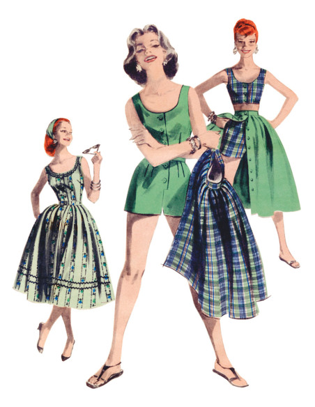 Patrón de vestido vintage - Butterick 6939