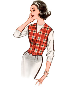Patrón de chaleco - Butterick 7018