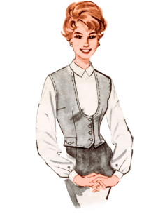 Patrón de chaleco - Butterick 7018 2