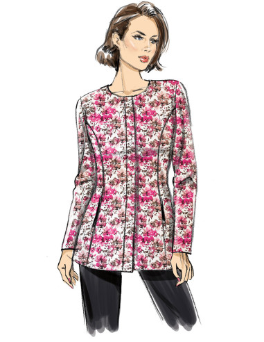 Patrón de chaqueta ajustada - Butterick 6979