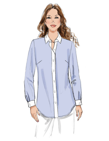 Patrón de camisa - Butterick 7010