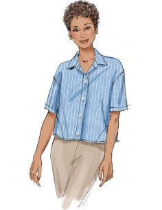Patrón de camisa - Butterick 7011 2
