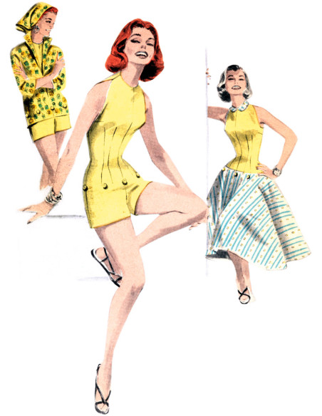 Patrón de mono corto - Butterick 6989