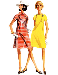 Patrón de vestido vintage - Butterick 6990