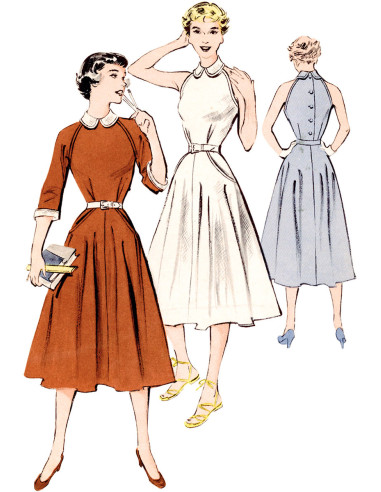 Patrón de vestido vintage - Butterick 6992