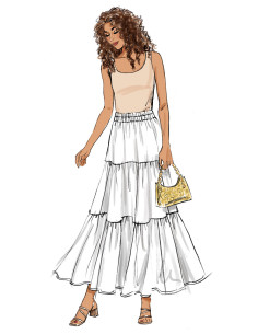 Patrón de falda - Butterick 6999