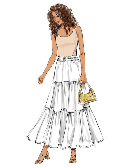 Patrón de falda - Butterick 6999