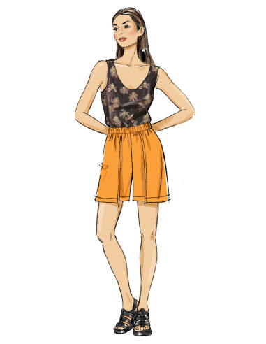 Patrón de short o pantalón - Butterick 7000