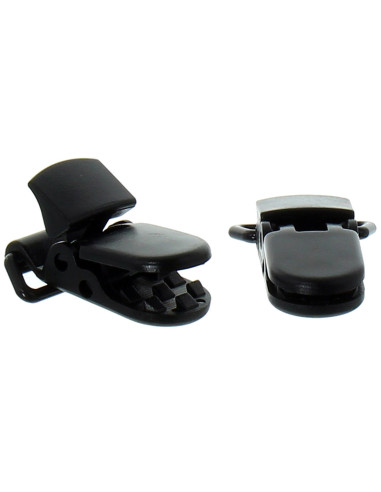 Pinza sujetachupetes KAM - Negro