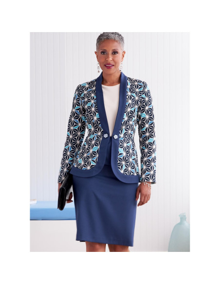 Patrón de chaqueta y falda - Butterick 6821