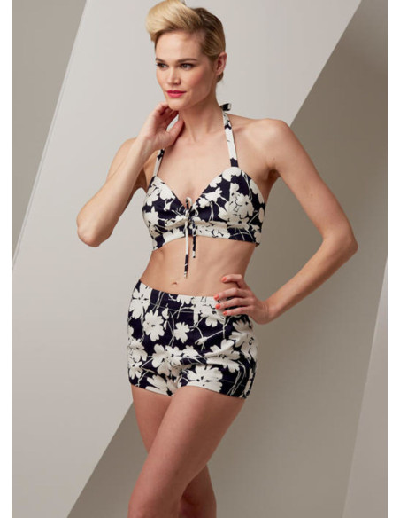 Patrón de sujetador, pantalón corto y sobre todo - Vogue 9255
