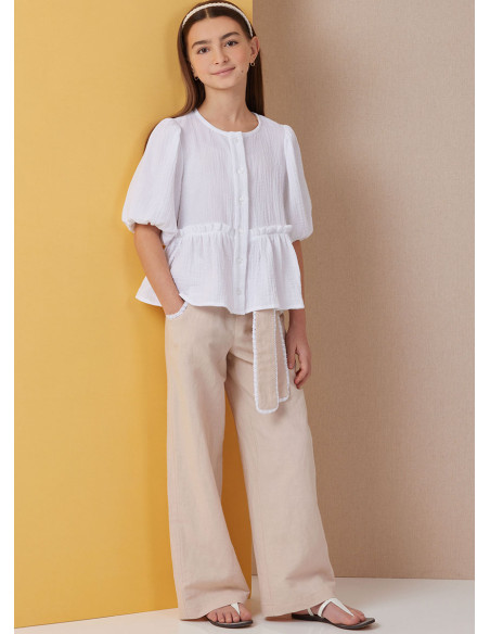 Patrón de blusa - Butterick 7034