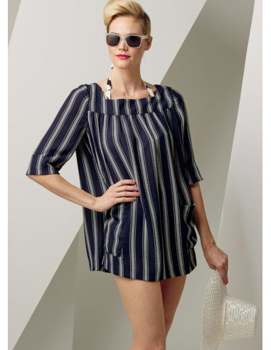 Patrón de sujetador, pantalón corto y sobre todo - Vogue 9255
