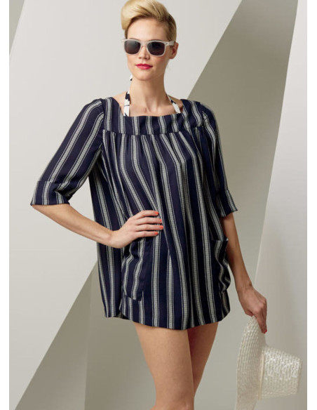 Patrón de sujetador, pantalón corto y sobre todo - Vogue 9255