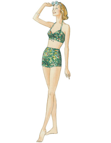 Patrón de sujetador, pantalón corto y sobre todo - Vogue 9255