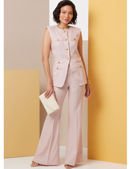 Patrón de chaleco - Butterick 7027