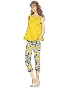 Patrón de blusa y pantalón - Vogue 9258 2