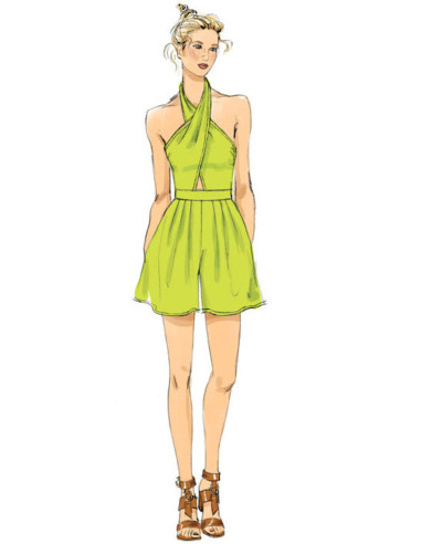Patrón de pelele y mono - Vogue 9259