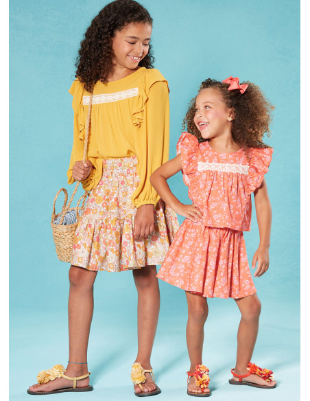 Patrón de blusa y falda - McCall's 8373
