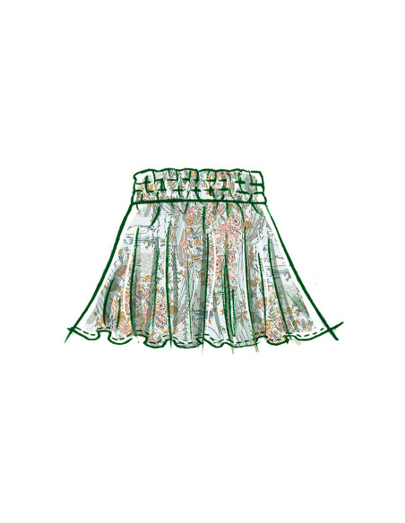 Patrón de blusa y falda - McCall's 8373