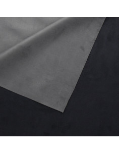 Tejido opaco de ante multicolor - Antracita/Negro