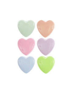Tarjeta de 6 botones corazones - Pasteles 11 x 11 mm 2